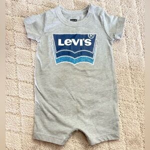 Levi's Blue and Gray Baby Romper